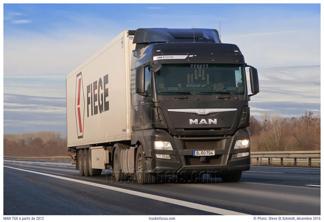 MAN TGX à partir de 2012 Photo décembre 2016