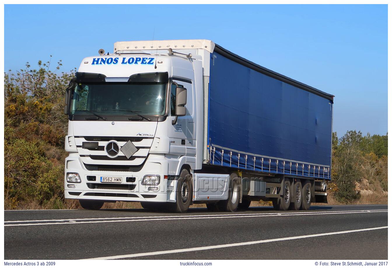 Mercedes Actros 3 ab 2009 Foto Januar 2017
