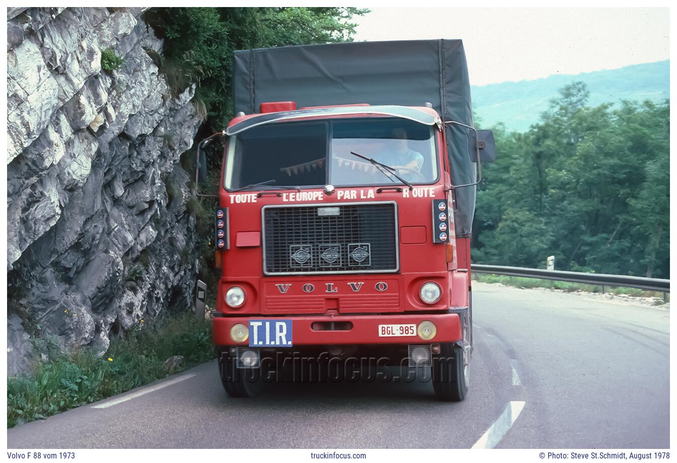 Volvo F 88 vom 1973 Photo August 1978