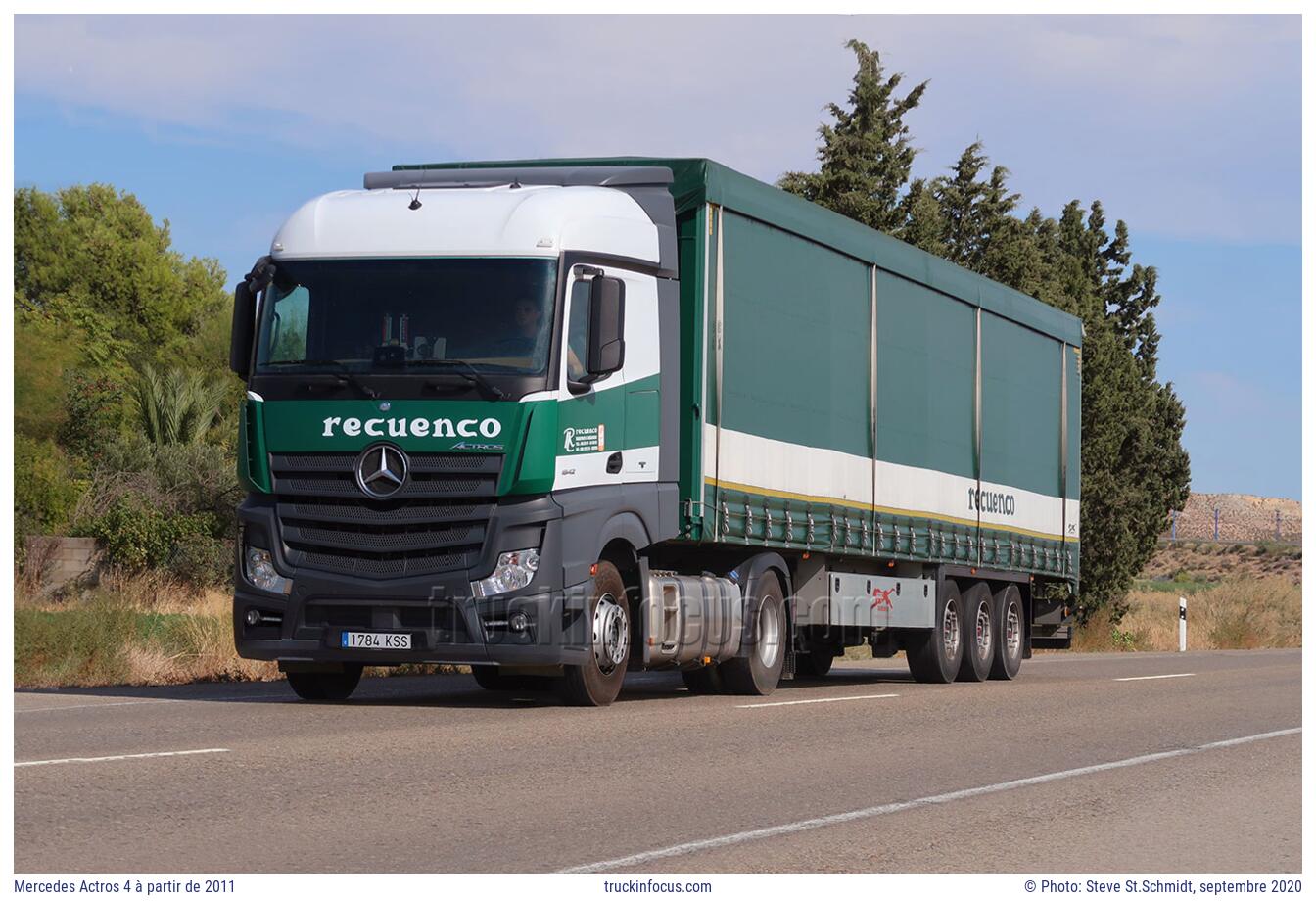 Mercedes Actros 4 à partir de 2011 Photo septembre 2020