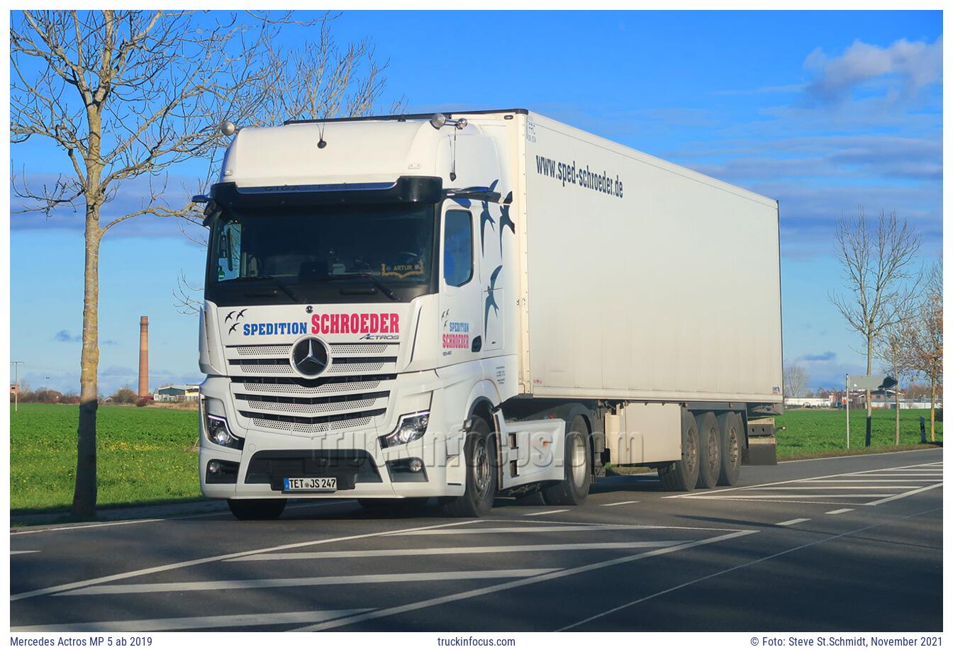 Mercedes Actros MP 5 ab 2019 Foto November 2021