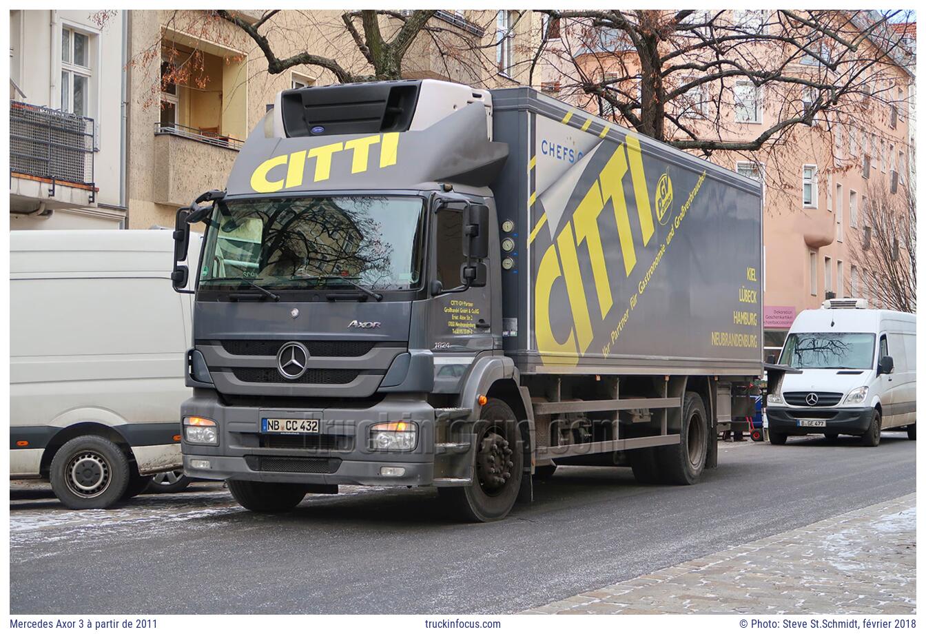 Mercedes Axor 3 à partir de 2011 Photo février 2018