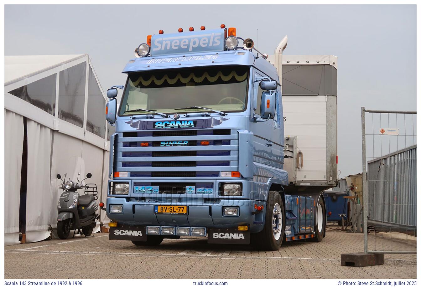 Scania 143 Streamline de 1992 à 1996 Photo juillet 2025
