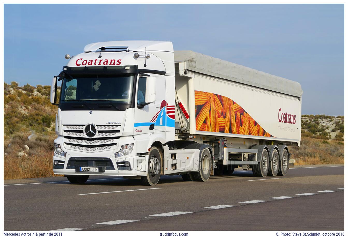 Mercedes Actros 4 à partir de 2011 Photo octobre 2016