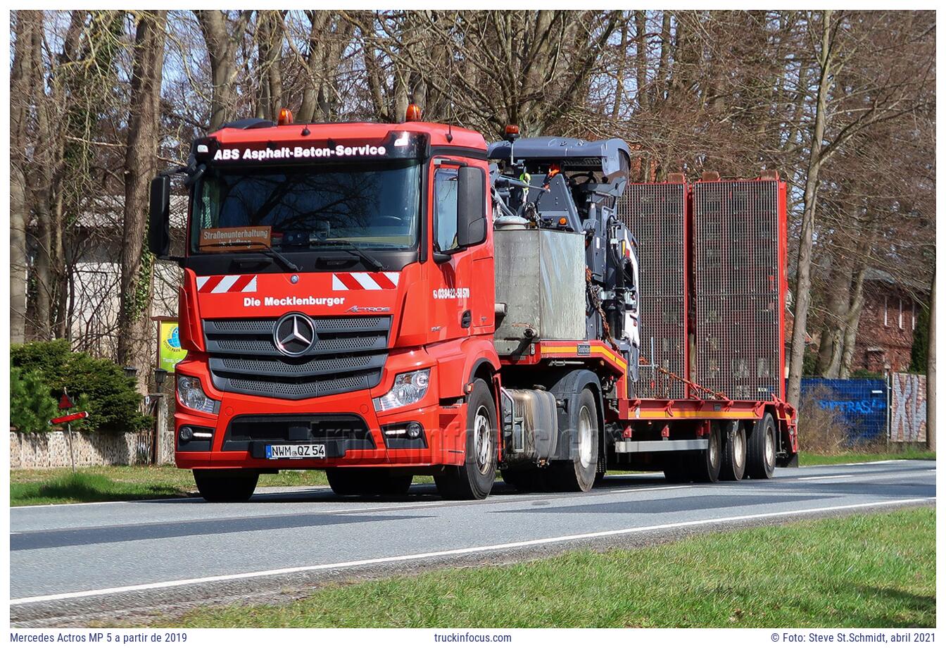 Mercedes Actros MP 5 a partir de 2019 Foto abril 2021