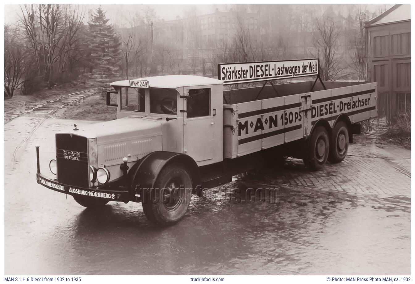 MAN S 1 H 6 Diesel from 1932 to 1935 Photo ca. 1932