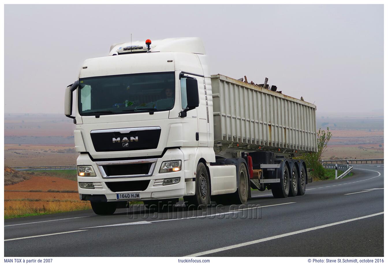 MAN TGX à partir de 2007 Photo octobre 2016