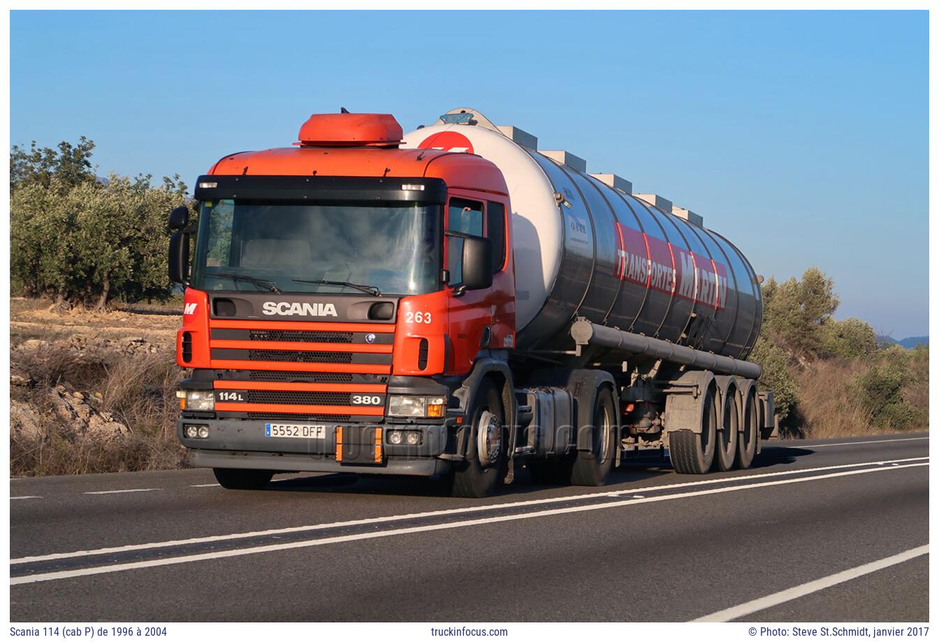 Scania 114 (cab P) de 1996 à 2004 Photo janvier 2017