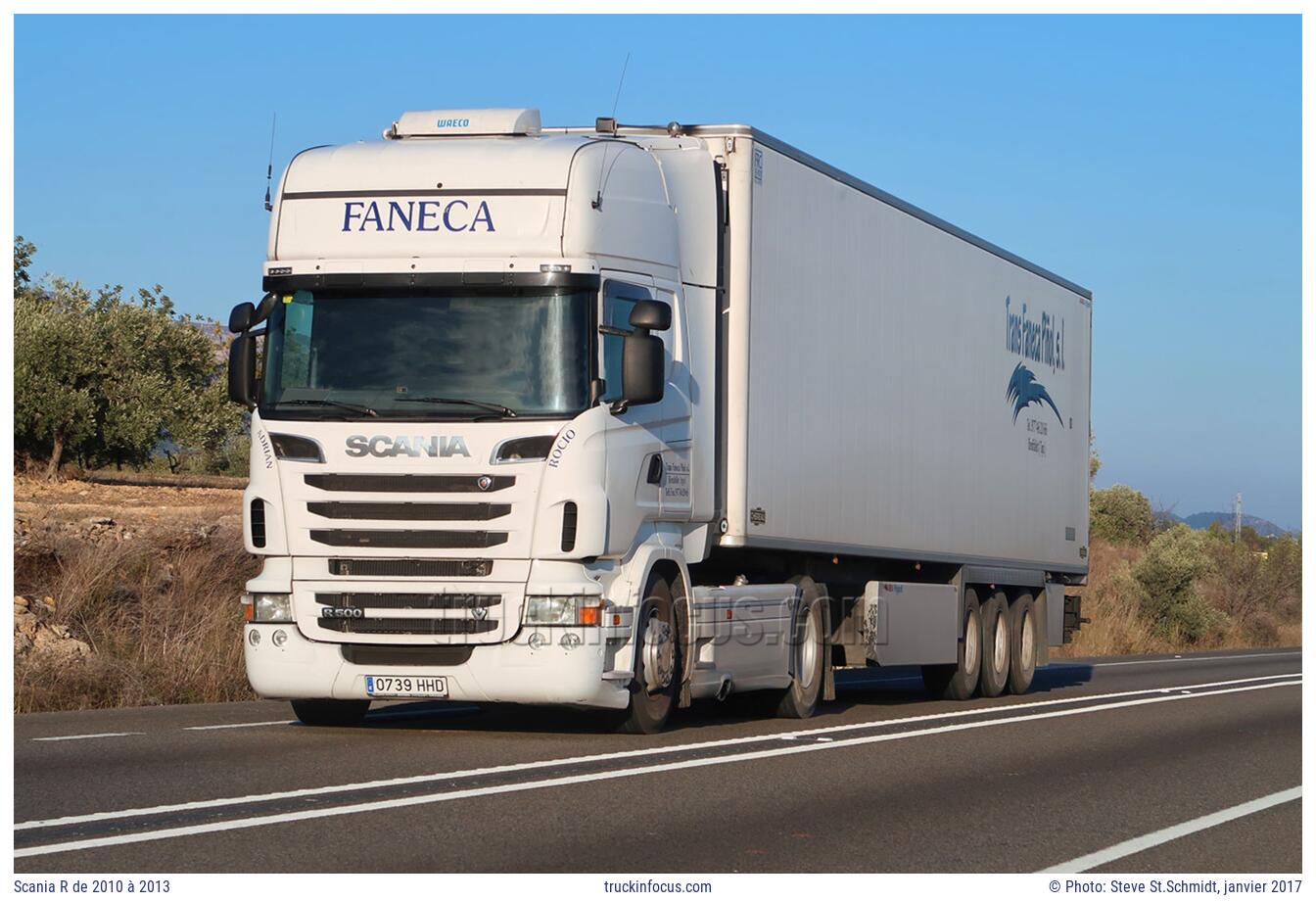 Scania R de 2010 à 2013 Photo janvier 2017