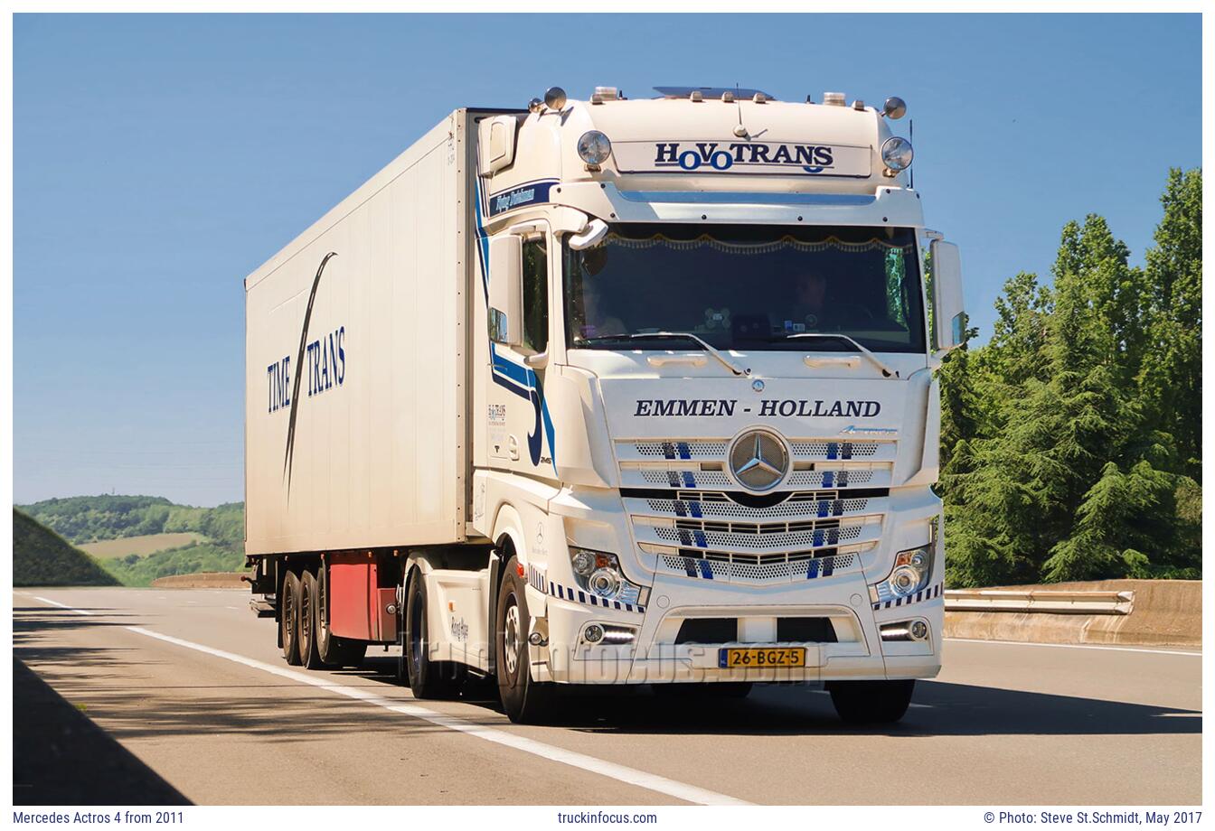 Mercedes Actros 4 from 2011 Photo May 2017