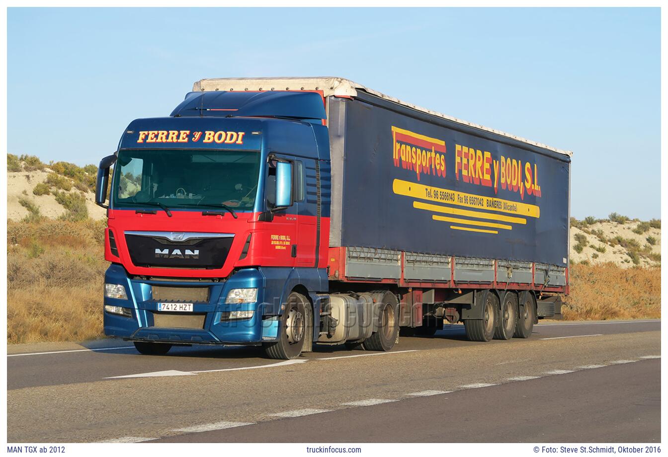 MAN TGX ab 2012 Foto Oktober 2016