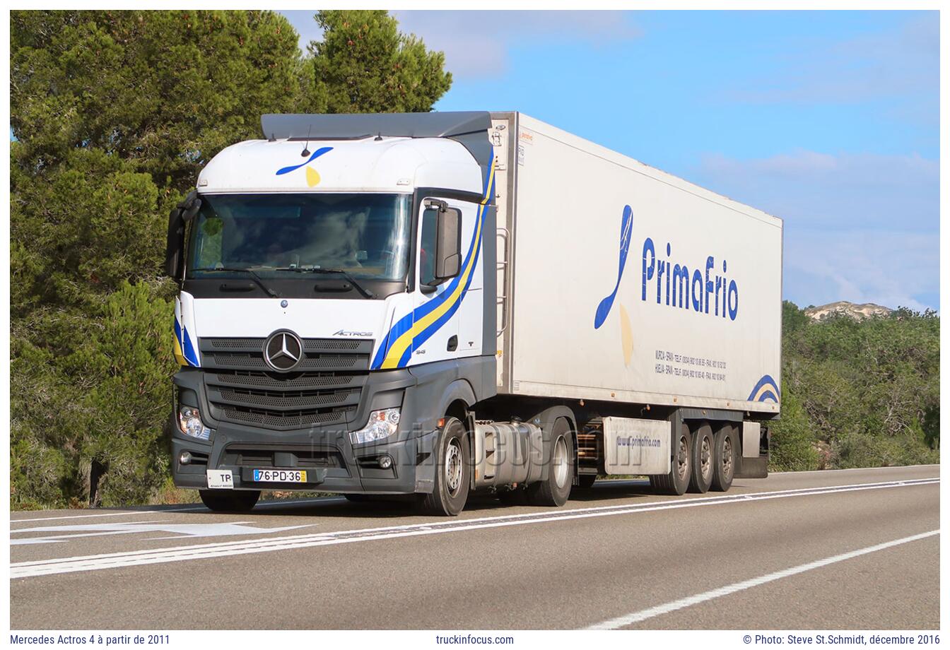 Mercedes Actros 4 à partir de 2011 Photo décembre 2016