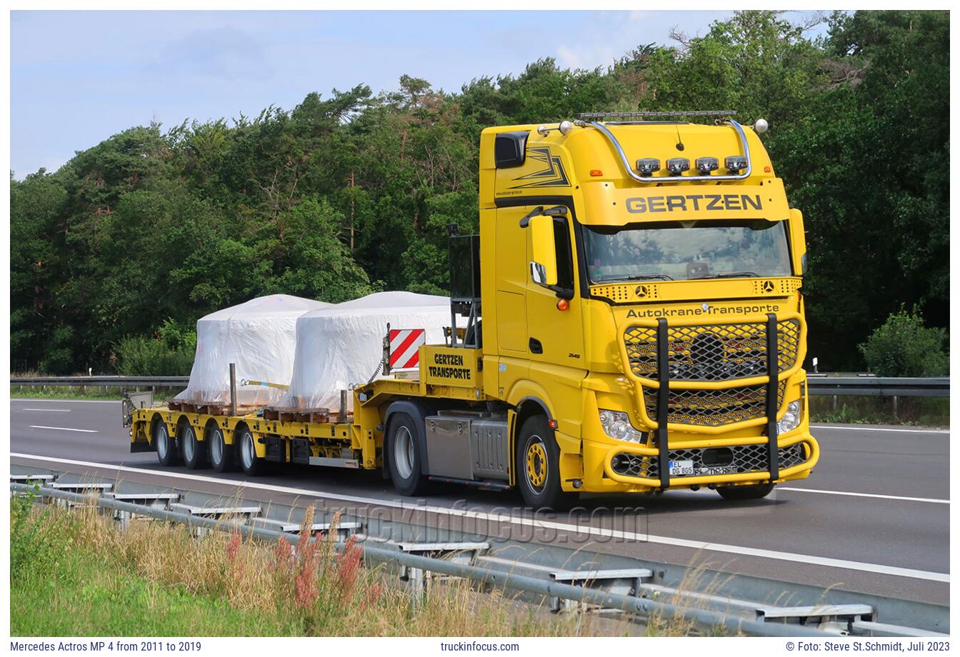 Mercedes Actros MP 4 from 2011 to 2019 Foto Juli 2023