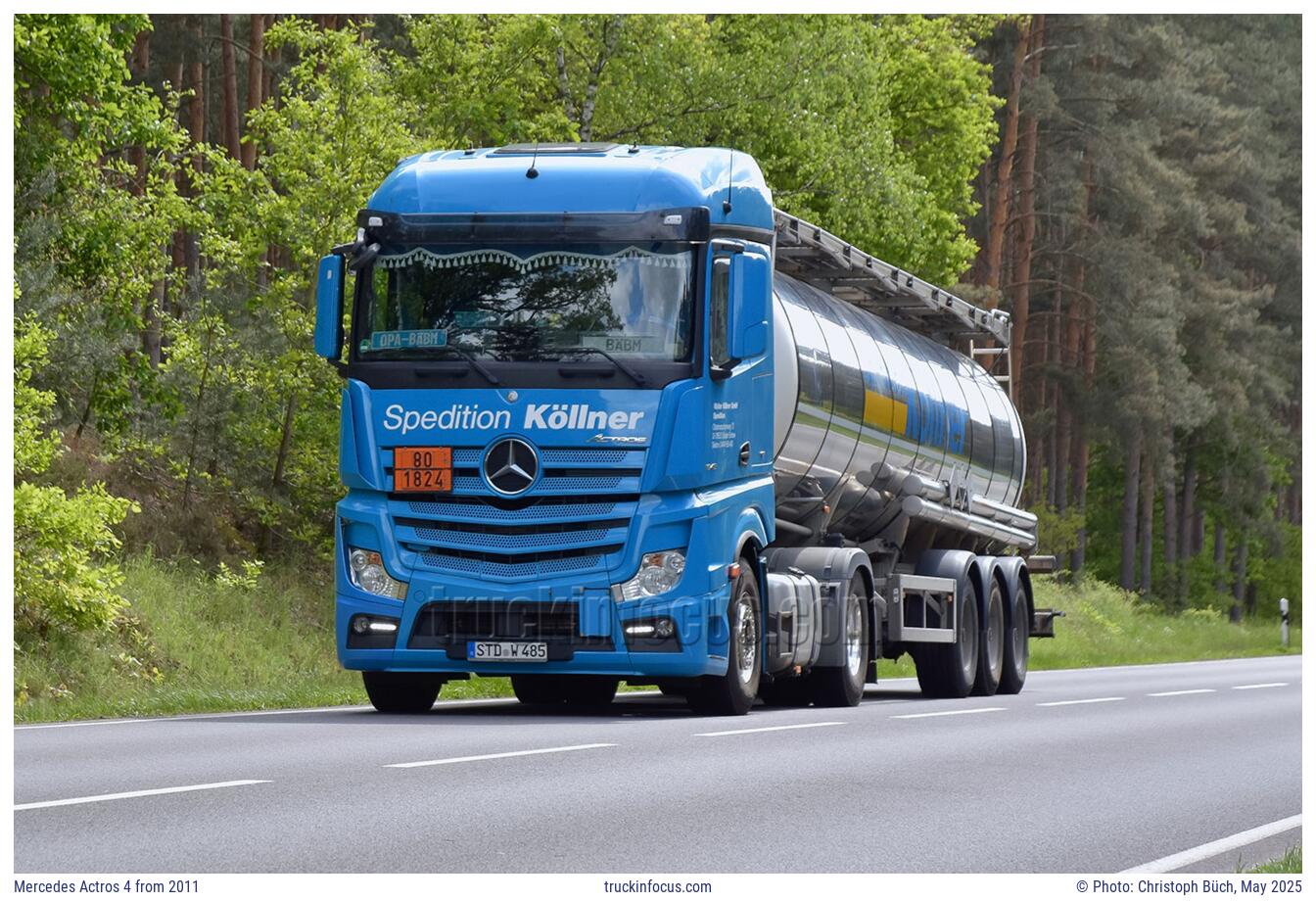 Mercedes Actros 4 from 2011 Photo May 2025