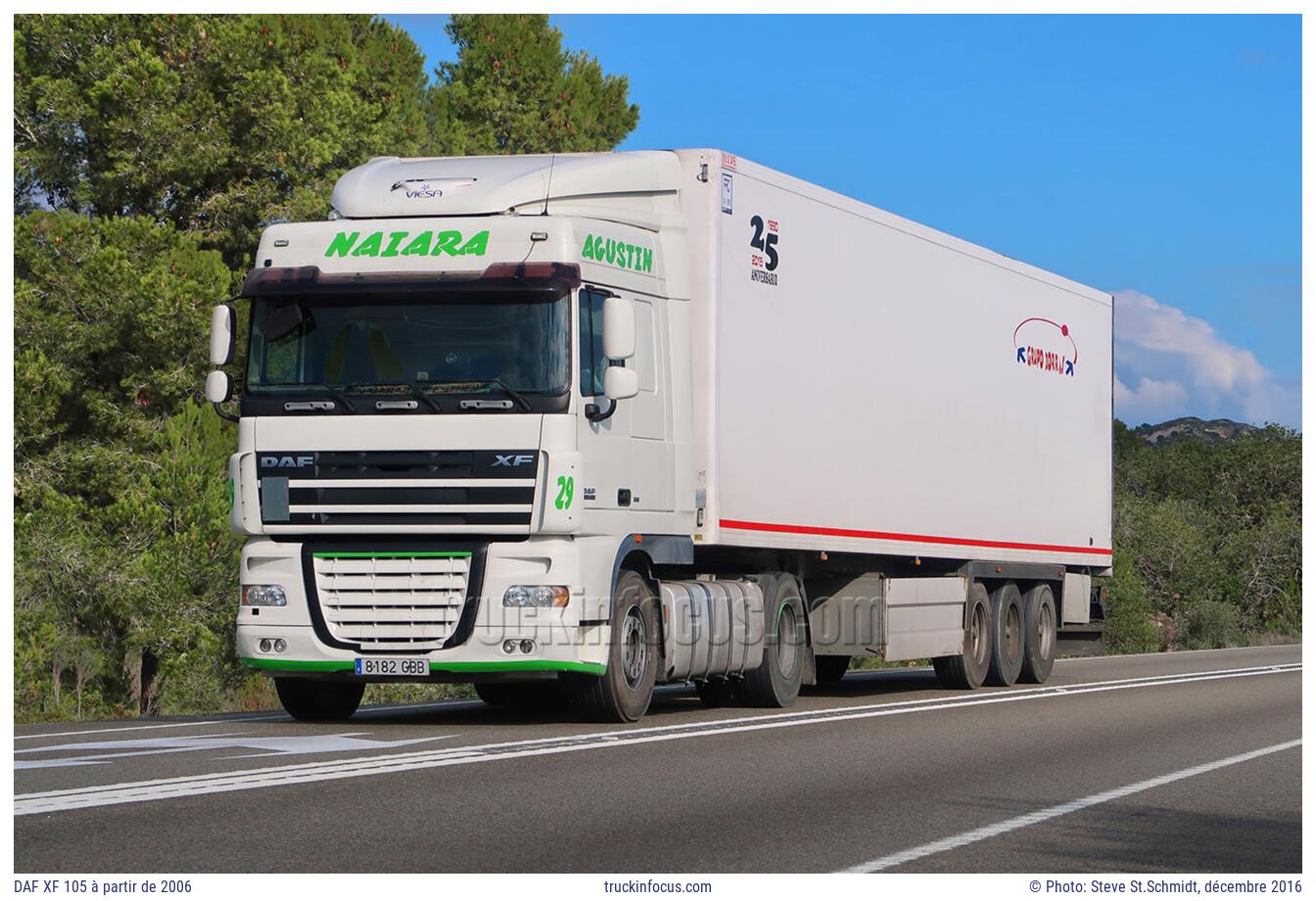 DAF XF 105 à partir de 2006 Photo décembre 2016