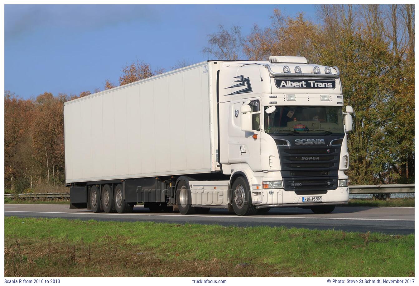 Scania R from 2010 to 2013 Photo November 2017