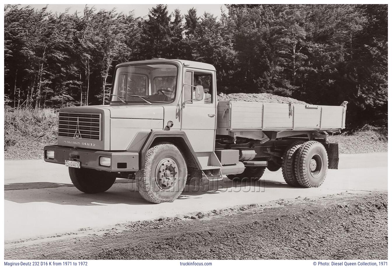 Magirus-Deutz 232 D16 K from 1971 to 1972 Photo 1971