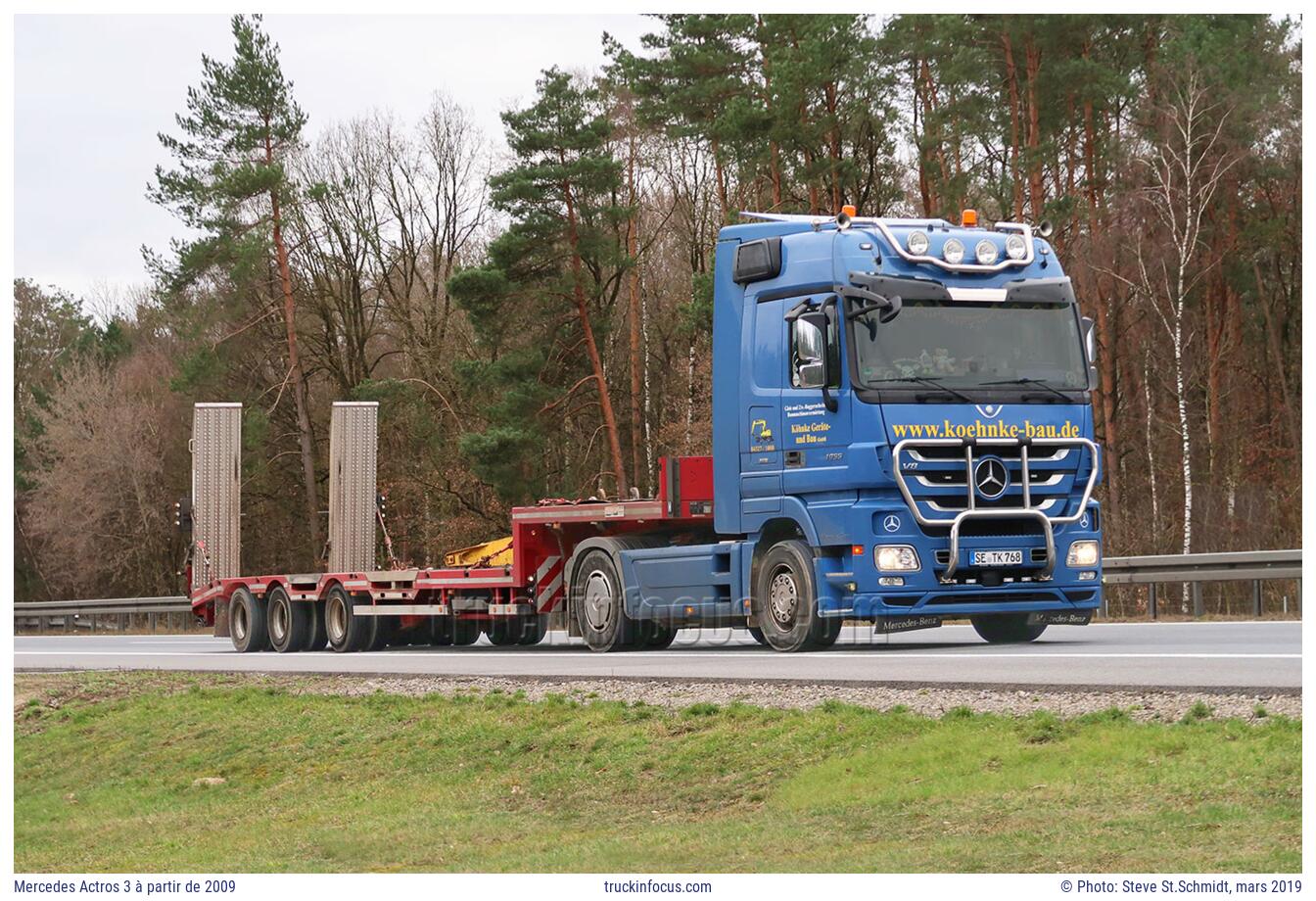 Mercedes Actros 3 à partir de 2009 Photo mars 2019