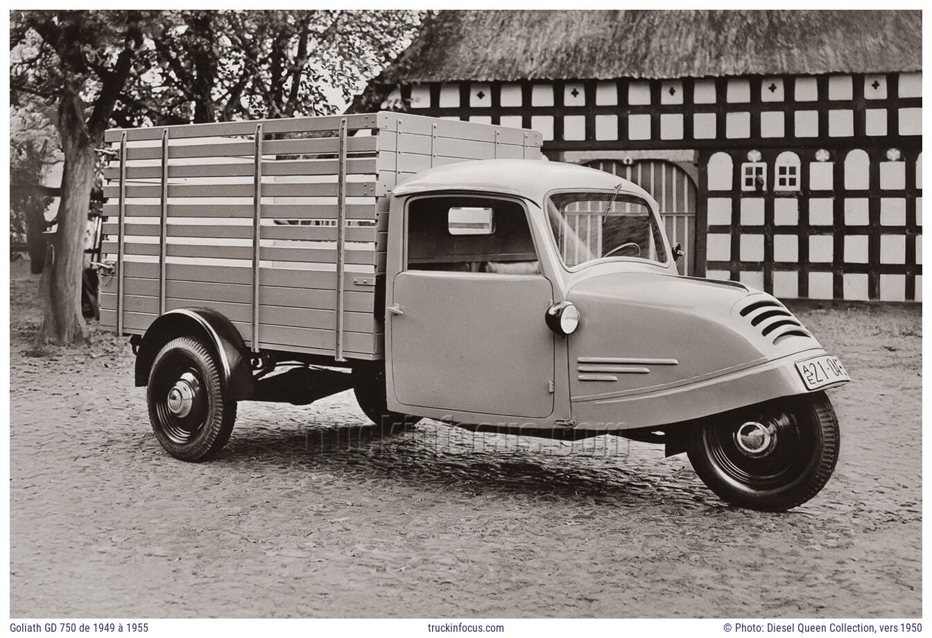 Goliath GD 750 de 1949 à 1955 Photo vers 1950