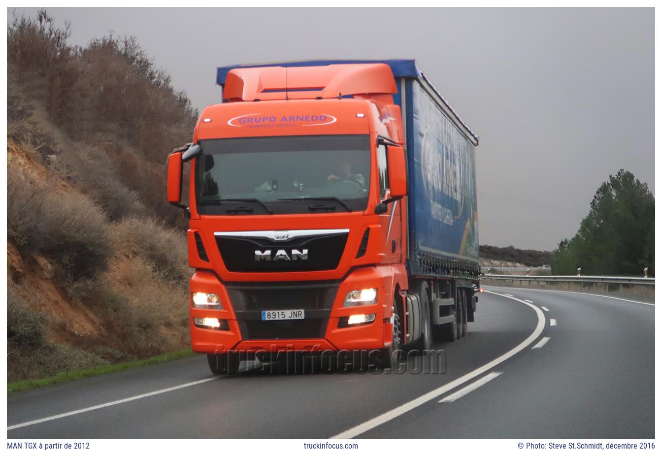 MAN TGX à partir de 2012 Photo décembre 2016