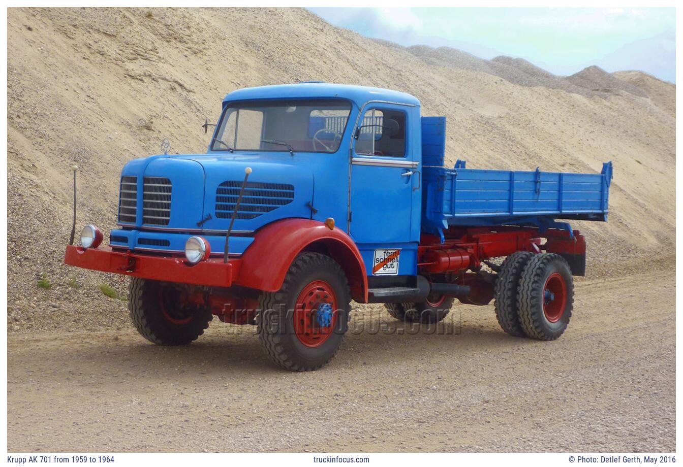 Krupp AK 701 from 1959 to 1964 Photo May 2016