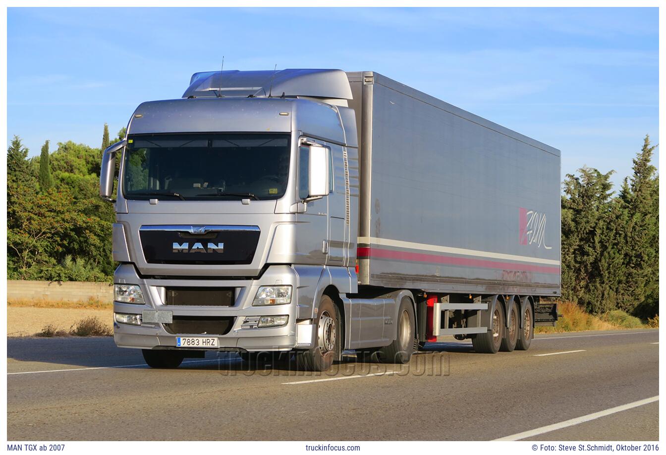 MAN TGX ab 2007 Foto Oktober 2016