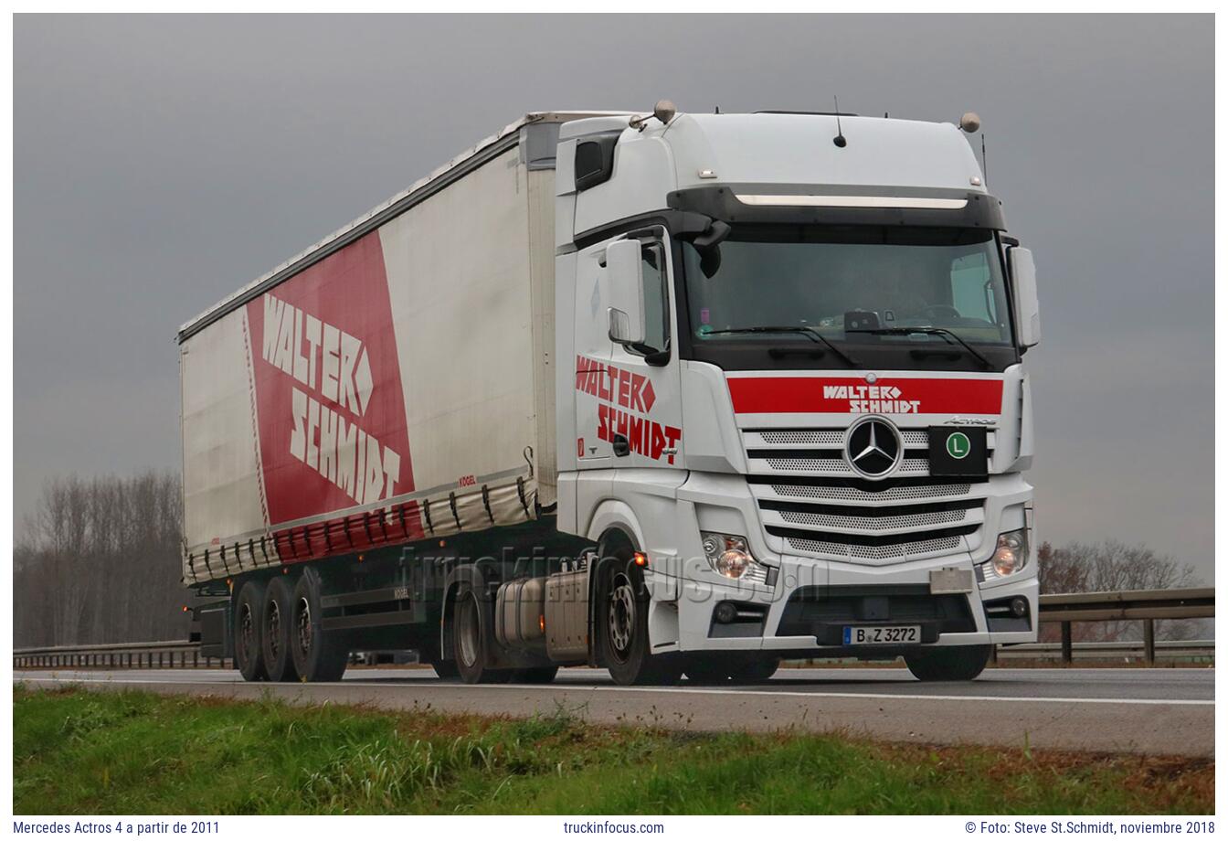 Mercedes Actros 4 a partir de 2011 Foto noviembre 2018