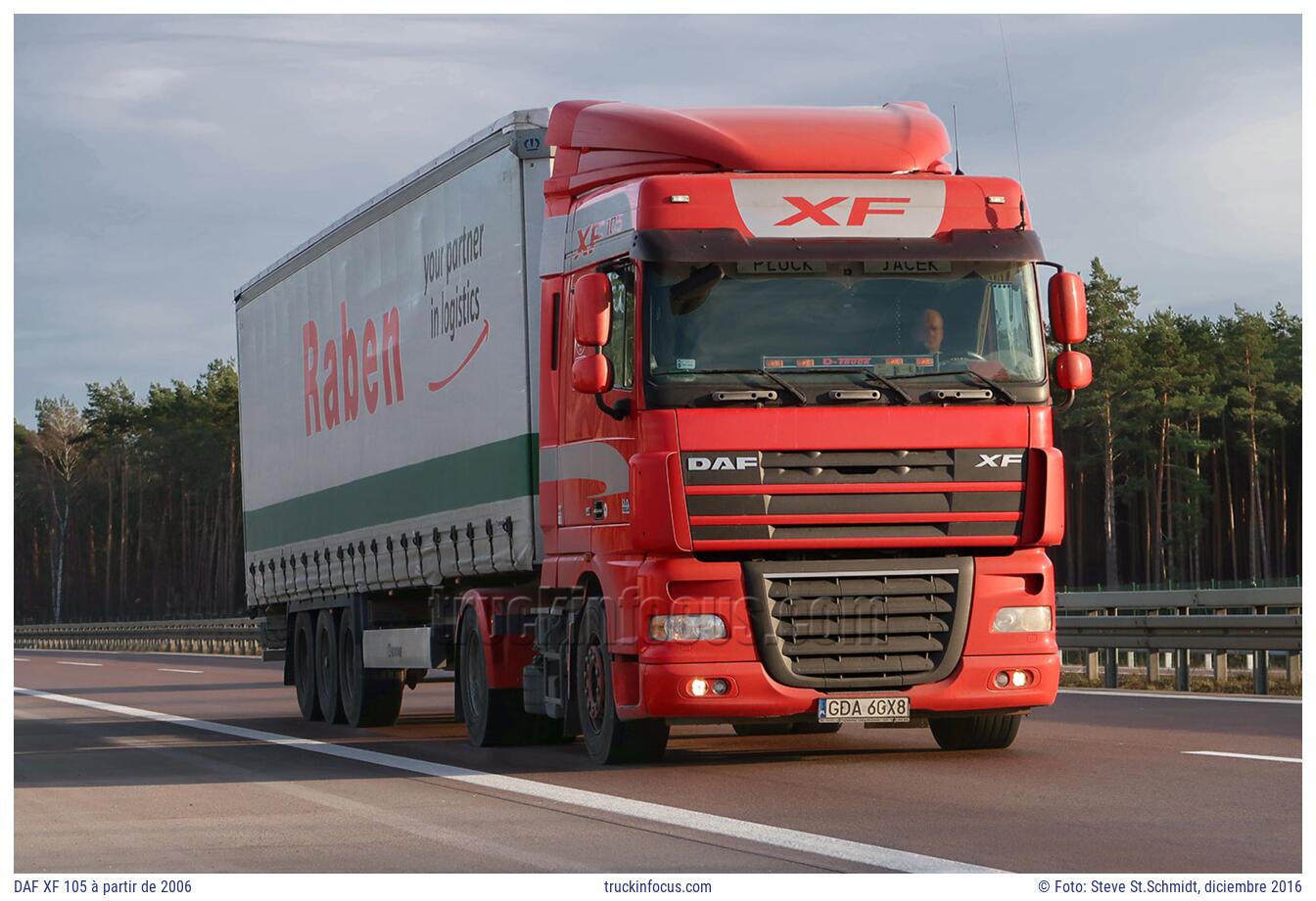 DAF XF 105 à partir de 2006 Foto diciembre 2016