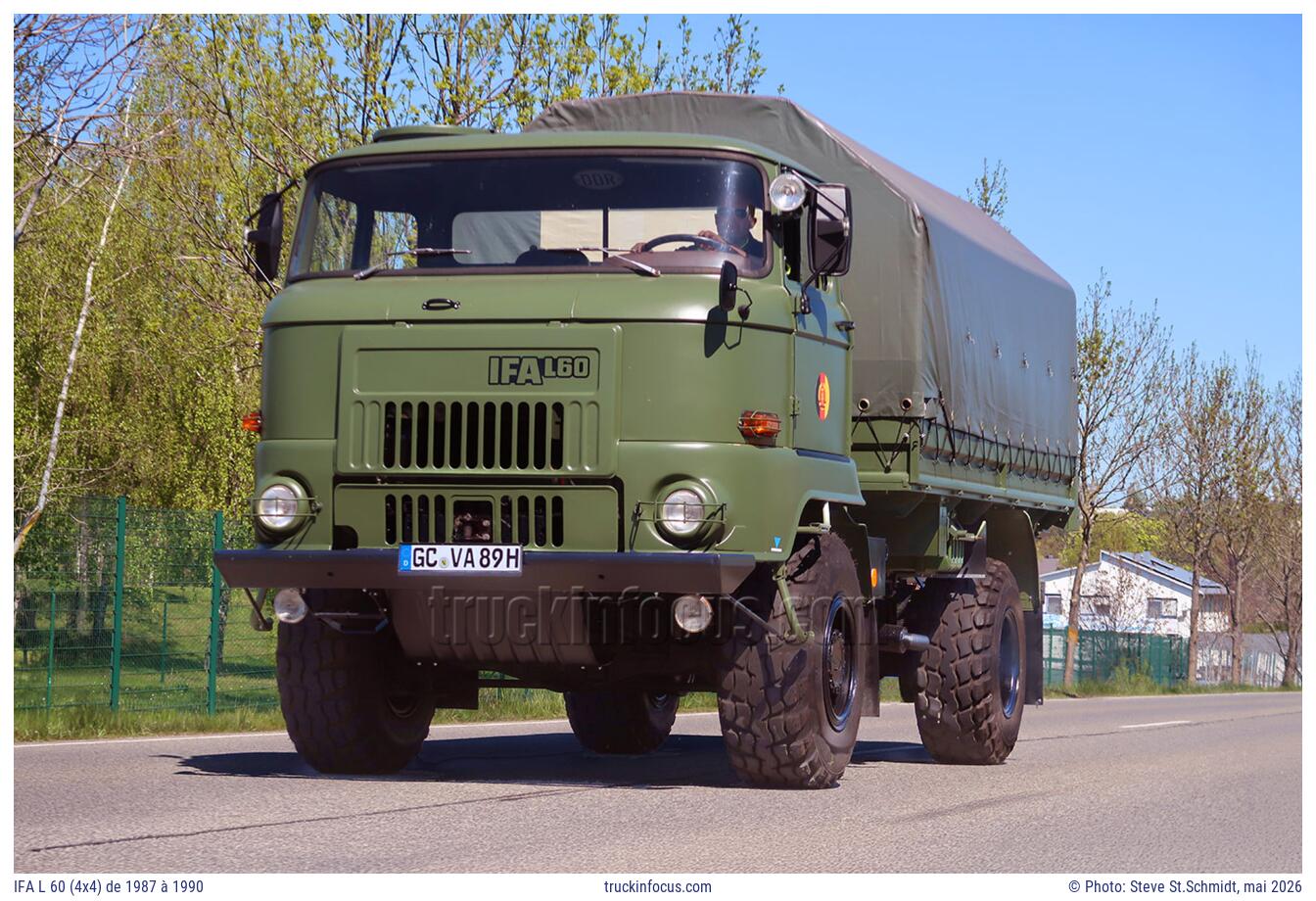 IFA L 60 (4x4) de 1987 à 1990 Photo mai 2026