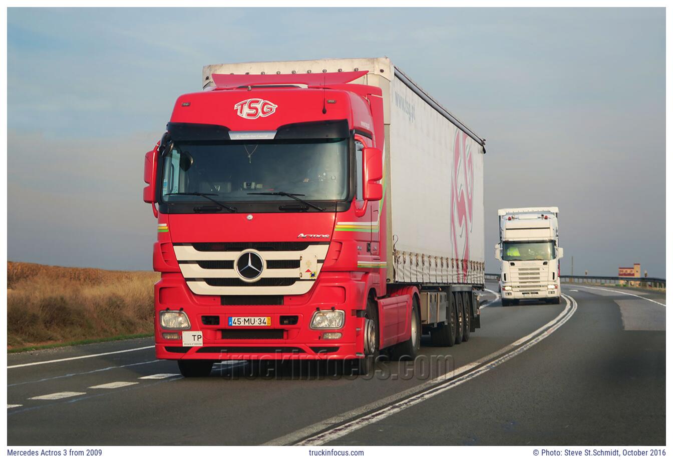 Mercedes Actros 3 from 2009 Photo October 2016