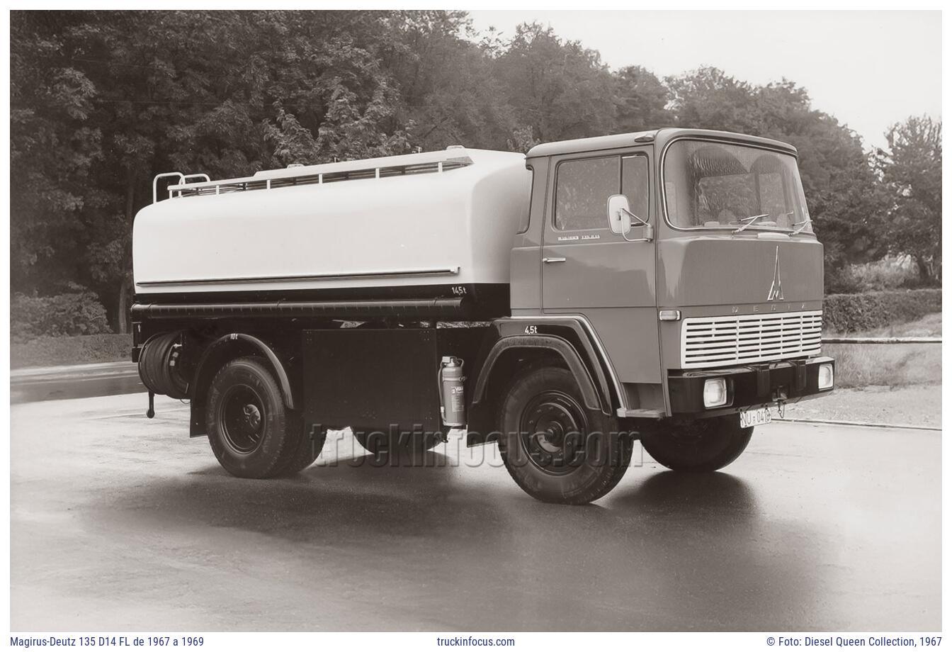 Magirus-Deutz 135 D14 FL de 1967 a 1969 Foto 1967