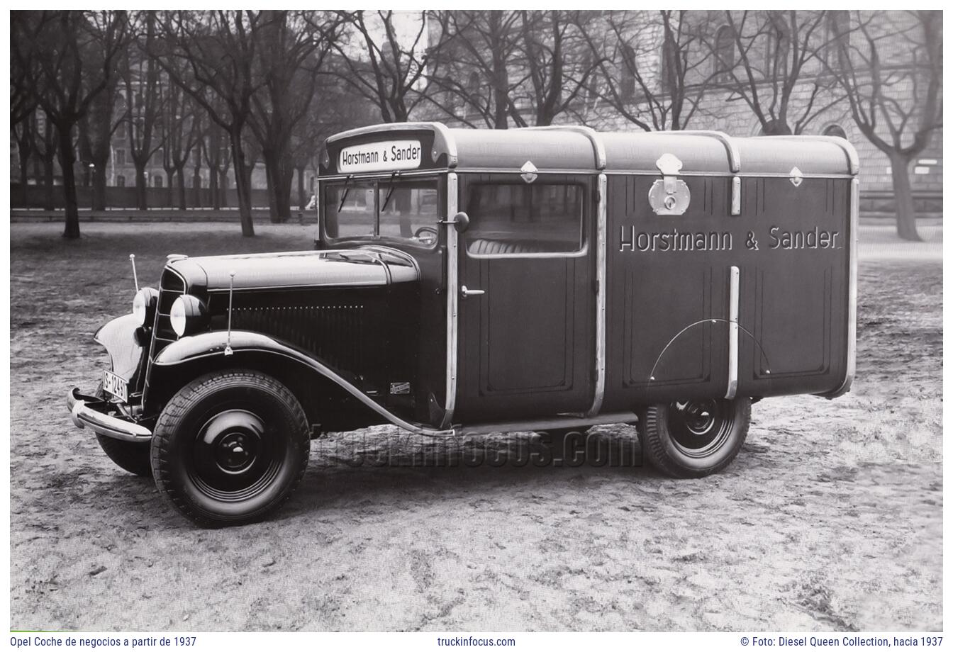 Opel Coche de negocios a partir de 1937 Foto hacia 1937