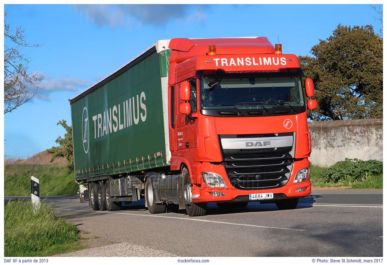 DAF XF à partir de 2013 Photo mars 2017