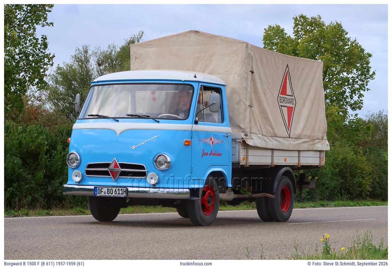 Borgward B 1500 F (B 611) 1957-1959 (61) Foto September 2026