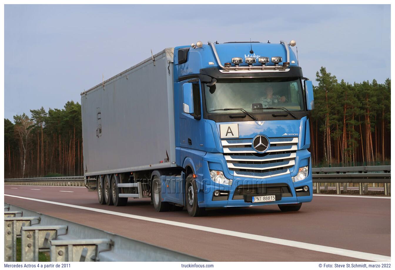 Mercedes Actros 4 a partir de 2011 Foto marzo 2022