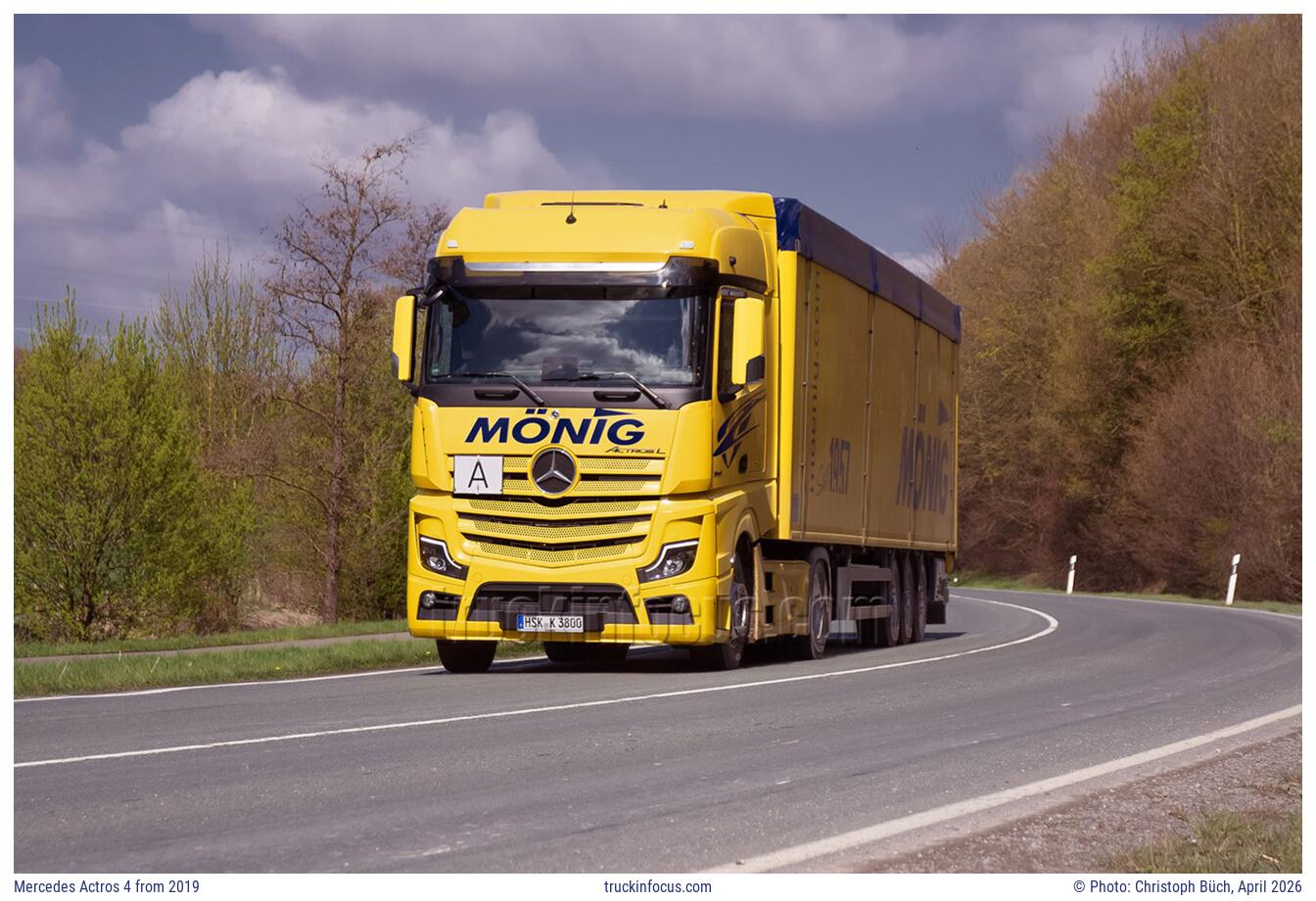 Mercedes Actros 4 from 2019 Photo April 2026