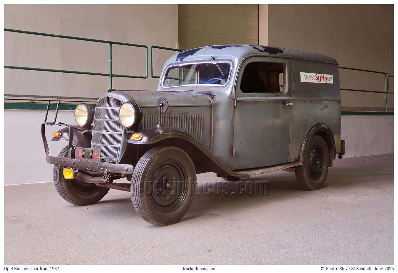 Opel Business car from 1937 Photo June 2026