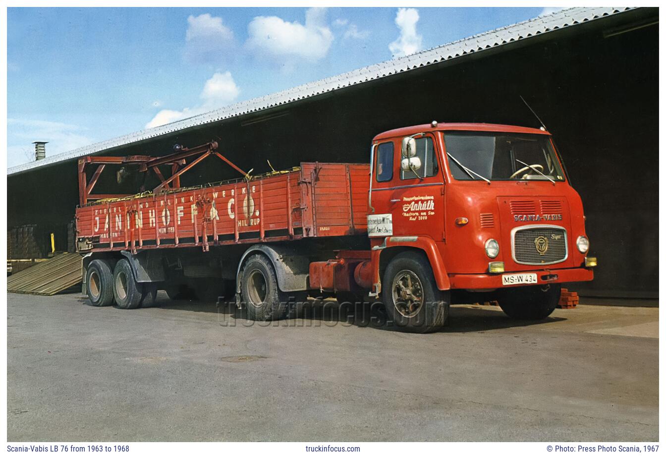 Scania-Vabis LB 76 from 1963 to 1968 Photo 1967