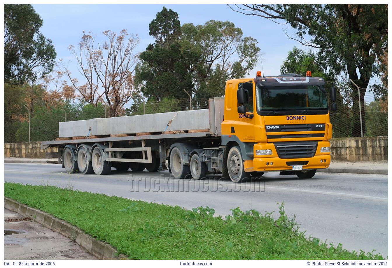 DAF CF 85 à partir de 2006 Photo novembre 2021