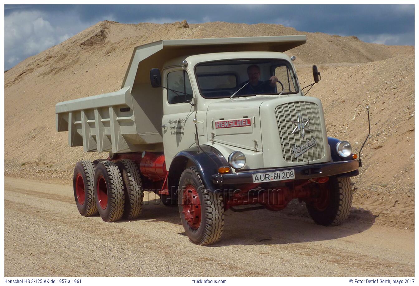Henschel HS 3-125 AK de 1957 a 1961 Foto mayo 2017