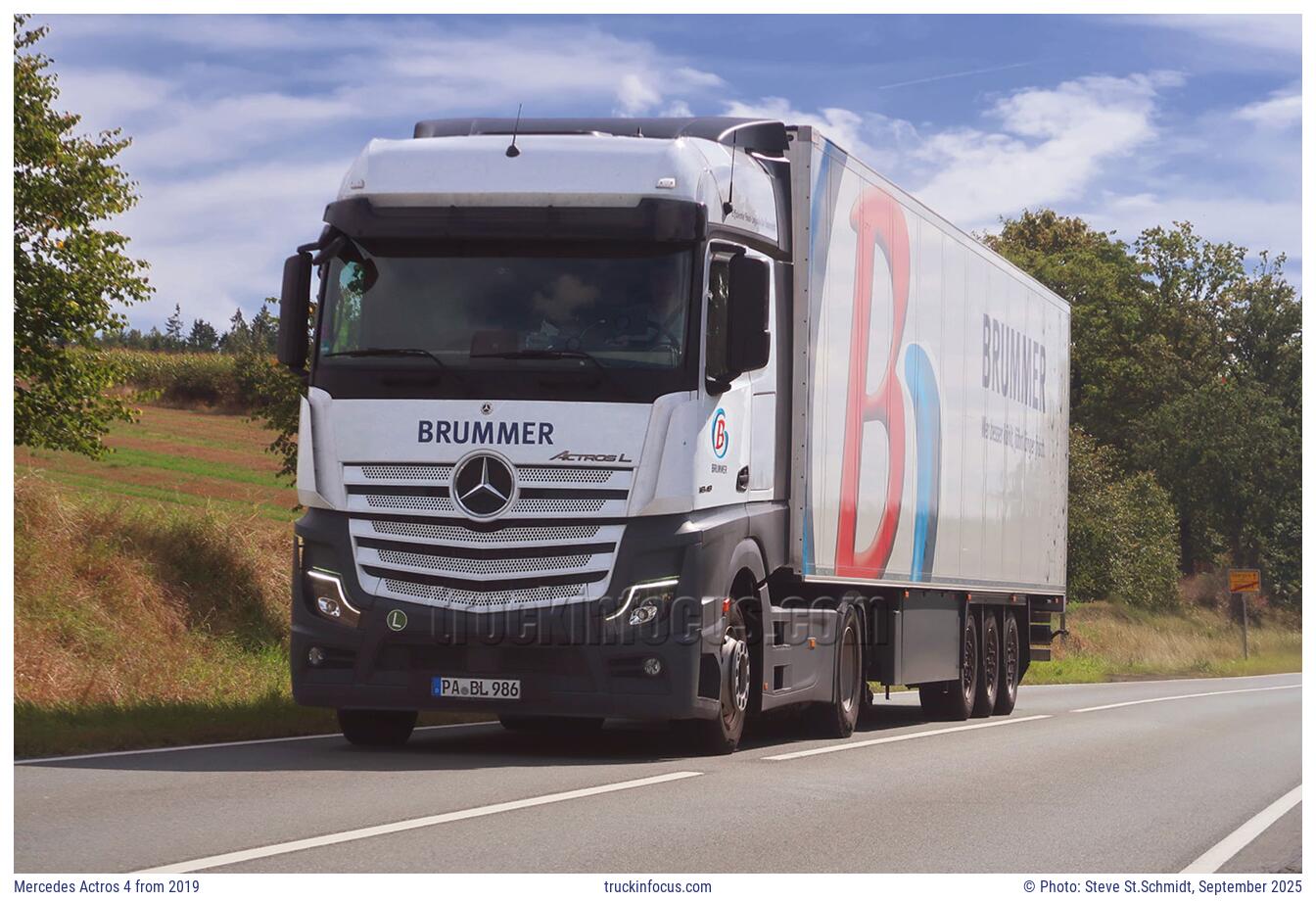 Mercedes Actros 4 from 2019 Photo September 2025