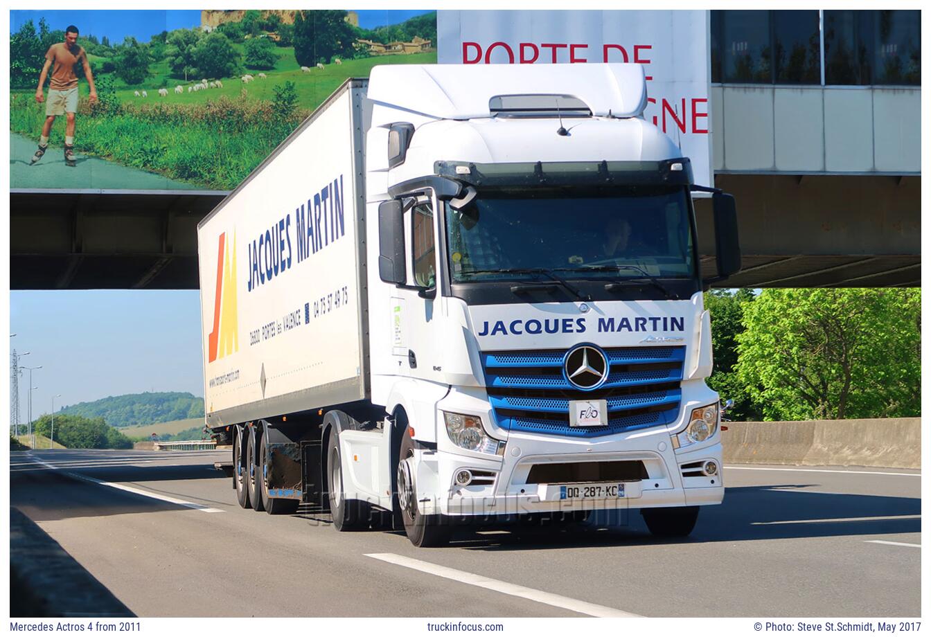 Mercedes Actros 4 from 2011 Photo May 2017