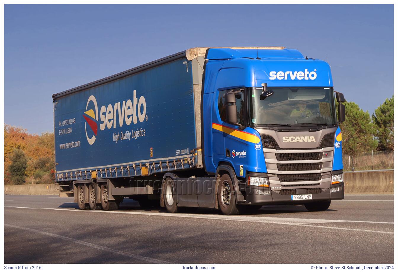 Scania R from 2016 Photo December 2024