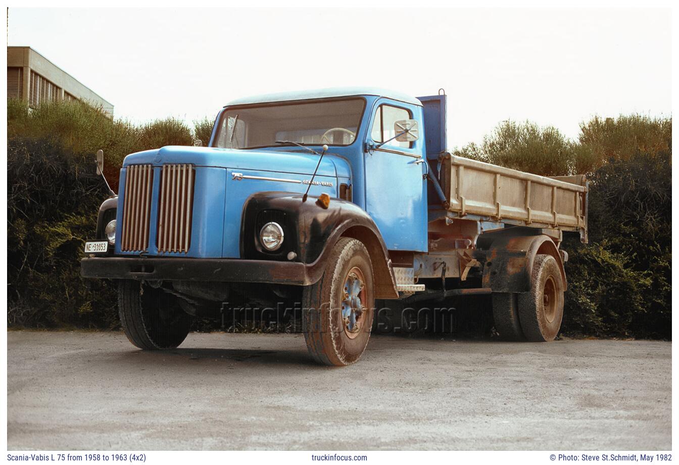 Scania-Vabis L 75 from 1958 to 1963 (4x2) Photo May 1982