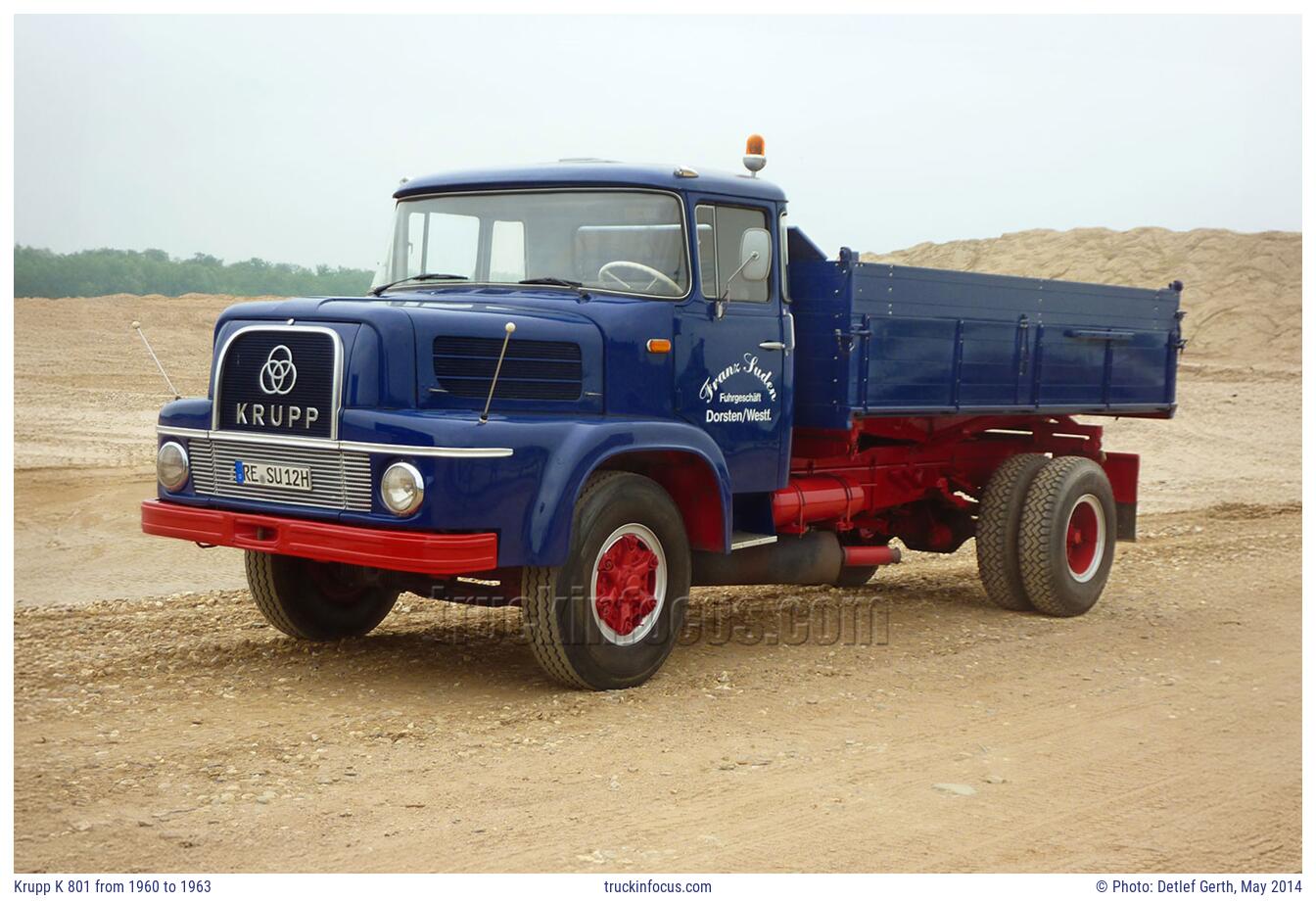 Krupp K 801 from 1960 to 1963 Photo May 2014