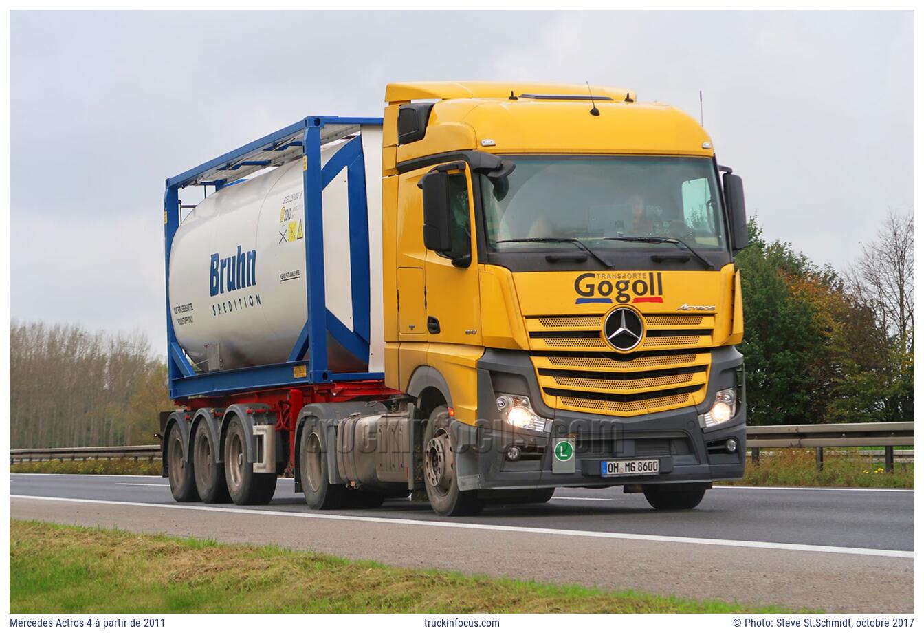 Mercedes Actros 4 à partir de 2011 Photo octobre 2017