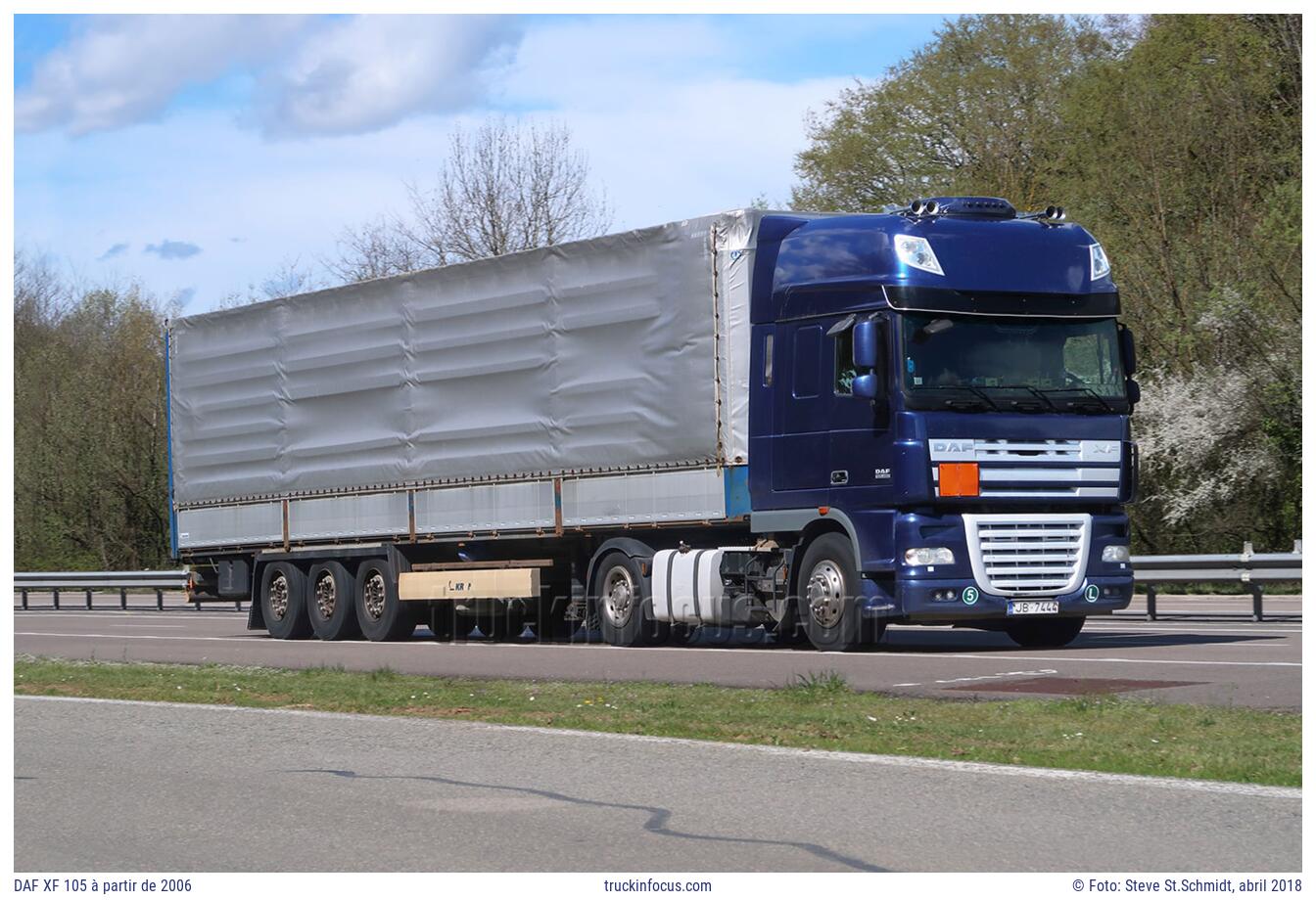 DAF XF 105 à partir de 2006 Foto abril 2018