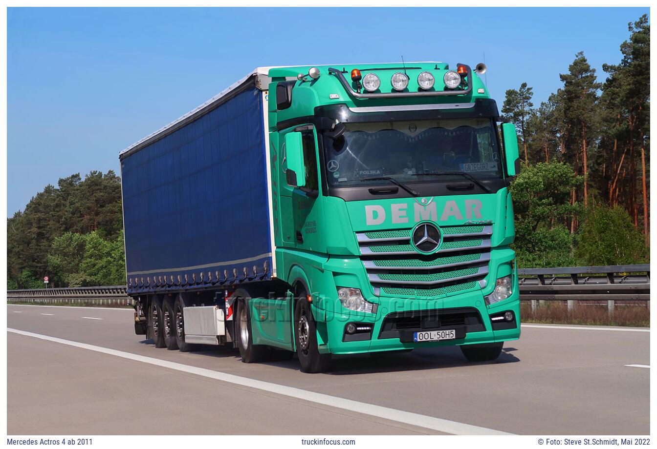 Mercedes Actros 4 ab 2011 Foto Mai 2022