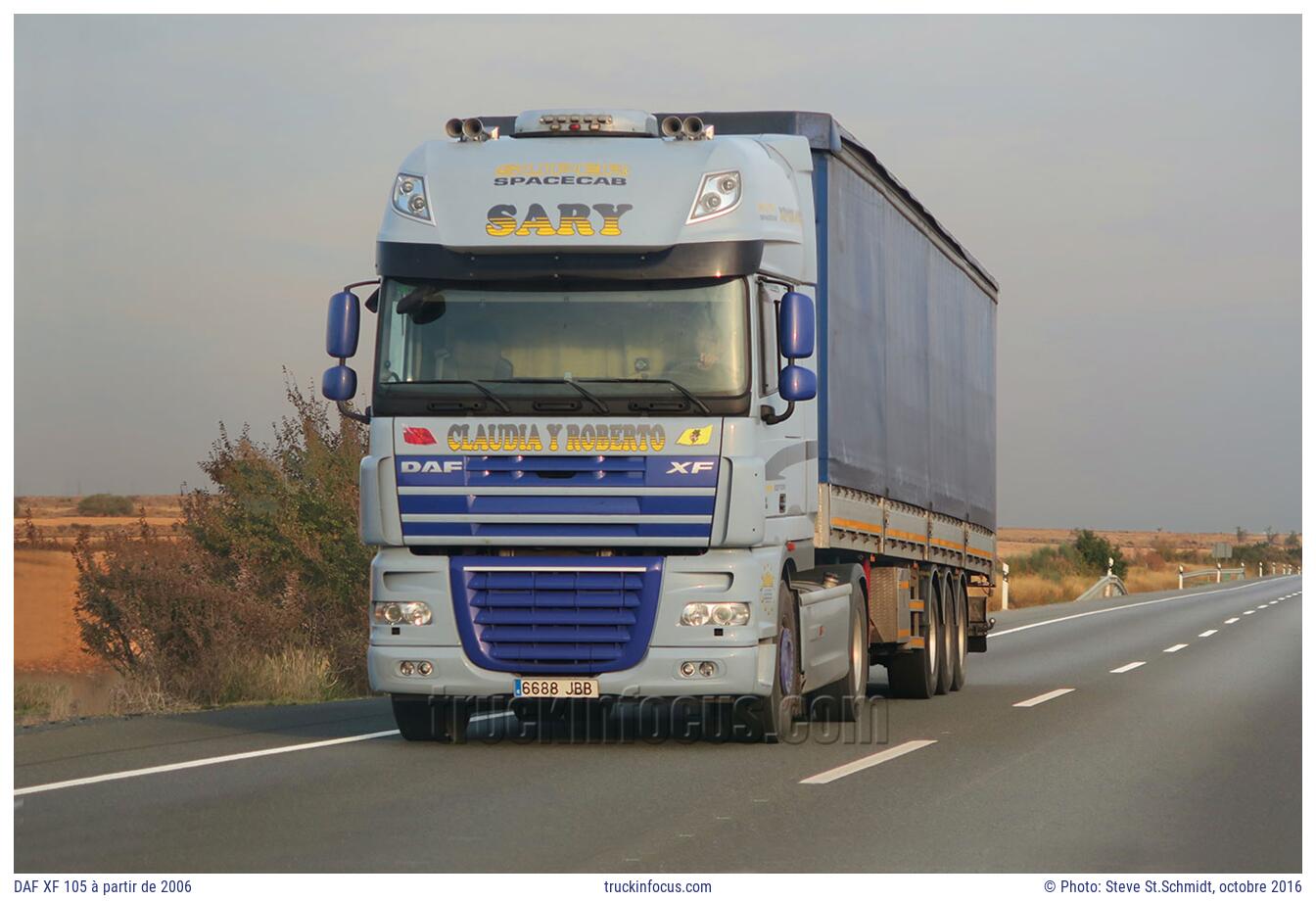 DAF XF 105 à partir de 2006 Photo octobre 2016