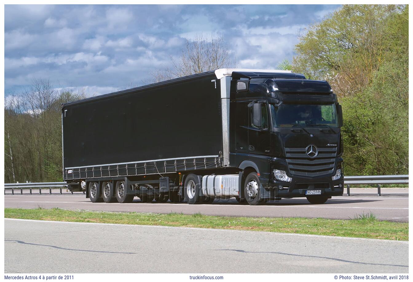 Mercedes Actros 4 à partir de 2011 Photo avril 2018